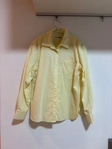 [ 새상품급 ] Spick and Span 연한 노란색 긴팔 셔츠