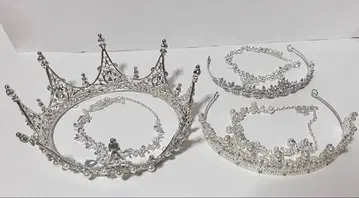 브라이덜 액세서리 티아라 목걸이 3세트