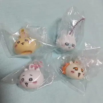 가챠가챠 치이카와 (먼작귀) 립캡 마스코트 4개 세트