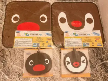 핑구 SEGA 럭키 복권 러버 코스터 핸드 타월 Pingu