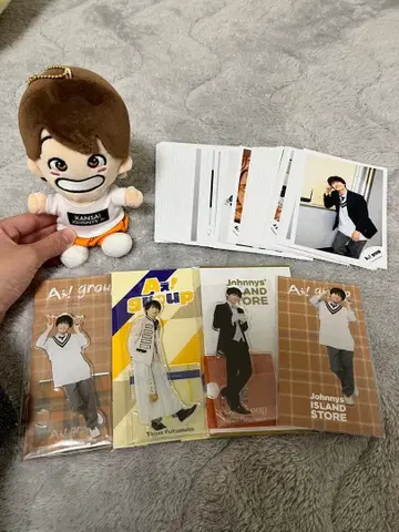 쟈니즈 아이돌 봉제 인형 포토 카드 클리어 파일