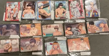 은혼 라쿠텐 컬렉션 목욕탕 스퀘어 캔뱃지 아크릴 스탠드 전 15종