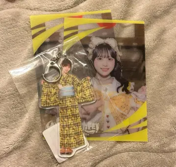 후쿠마루 우사 유카타 아크릴 키링 클리어 카드 복권