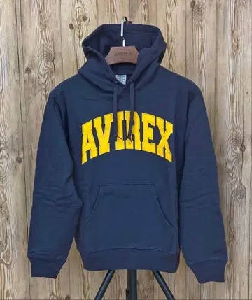 AVIREX 풀오버 맨투맨 후드티 로고