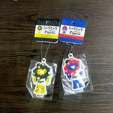 레어  한신 타이거즈 미야쿠미야쿠 러버 마스코트 2개 블랙 블랙