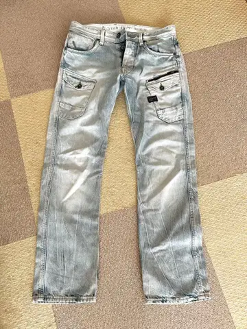 G-STAR 라이트 블루 데님 스트레이트