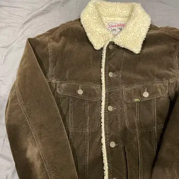 Lee Storm Rider BEAM 별주 코듀로이 보아 자켓 브라운