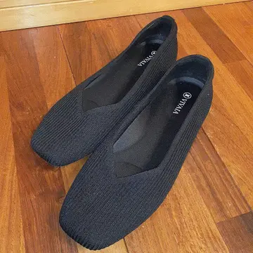 VIVAIA 스퀘어토 플랫슈즈 펌프스 26cm