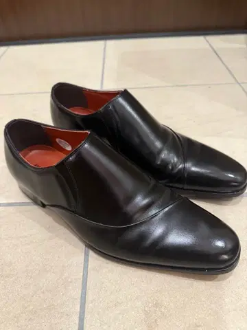 madras 블랙 가죽 드레스 슈즈