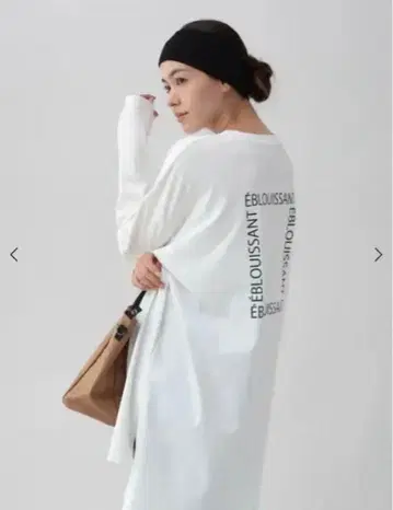 YORT 백 로고 롱 T