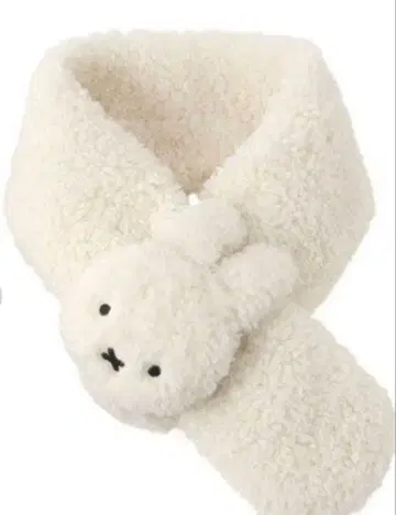 미피 티펫 머플러 화이트 오파크 클립