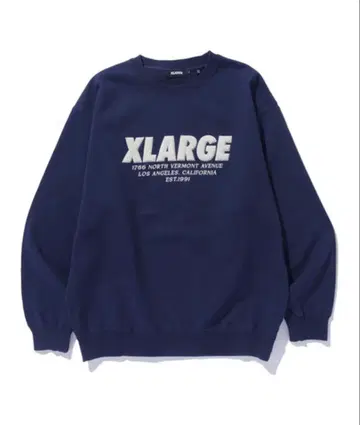XLARGE 네이비 맨투맨 트레이닝복