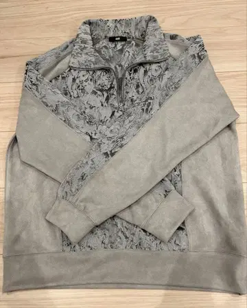 [ HARE ] 그레이 자수 상의