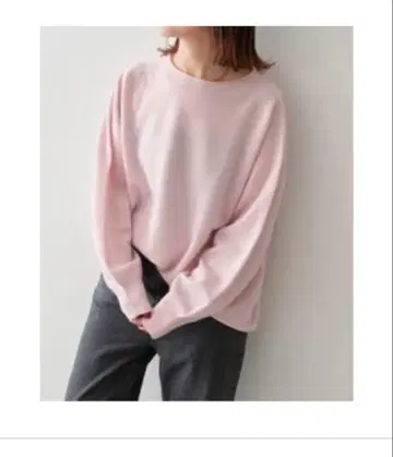 스픽 앤 스팬 루즈 보드넥 니트