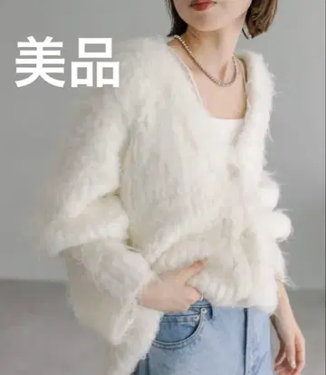 [ mystic ] 울 혼방 샤기 가디건