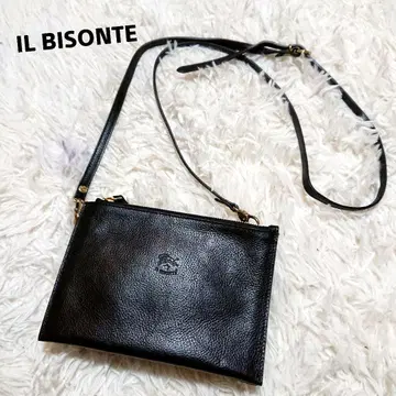 일비종떼 IL BISONTE 숄더 클러치 백 NERO