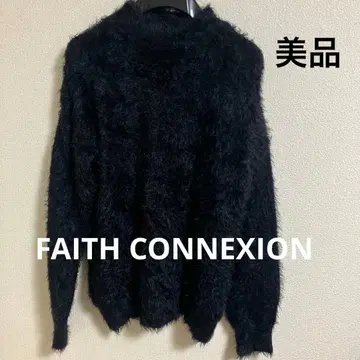 FAITH CONNEXION 니트 오버 사이즈 스웨터 블랙 XS