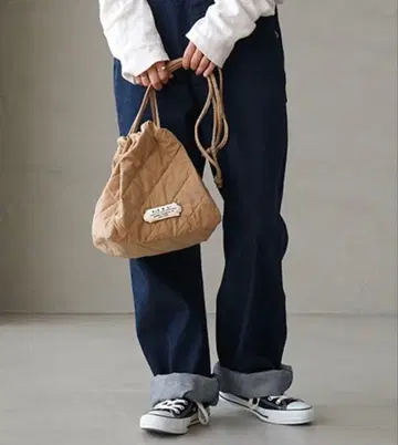 올드맨즈테일러 QUILTING DRAWSTRING BAG