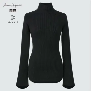 유니클로 마메쿠로구치 mame kurogouchi 3D 리브 하이넥