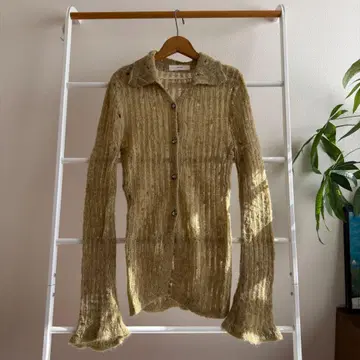 OHOTORO feather damage cardigan