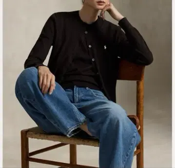 폴로 랄프로렌 코튼 크루넥 가디건