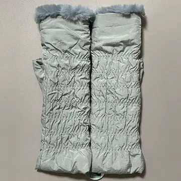 마타노 아츠코 장갑 겨울용 발수 소재 손가락 끝 없음 블루 그레이