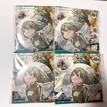 나의 히어로 아카데미아 원화전 캔뱃지 아스이 츠유 4개 세트