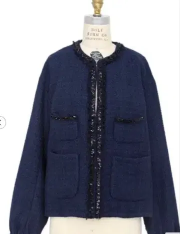 드로어 트위드, 스팽글 자켓 네이비