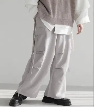 LILL 카고 팬츠 화이트 lill