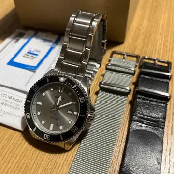 카시오 다이버 손목시계 MDV-107D-8AV NATO 스트랩 2개 포함