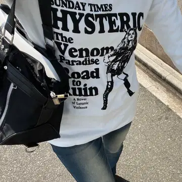 HYSTERIC 긴팔 T셔츠 화이트