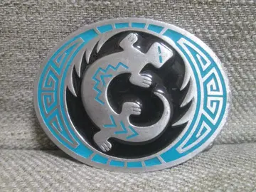 벨트 버클 5 SISKIYOU 1985 빈티지 도마뱀