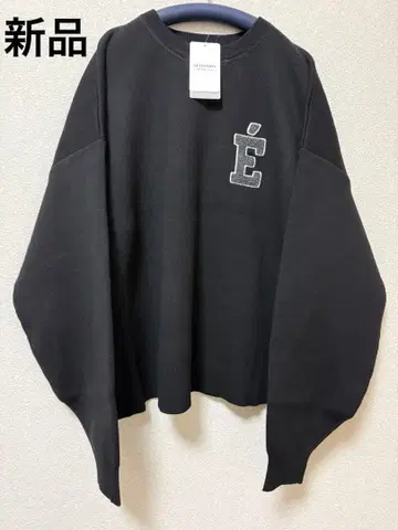 [새상품] SLOBE IENA 사가라 자수 맨투맨 라이크 니트 블랙