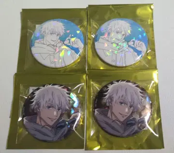 주술회전 마루큐브 트레이딩 캔뱃지 고죠 4점