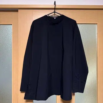 무인양품 건조하기 쉬운 브로드 긴팔 블라우스 L 택 포함 미사용 새상품