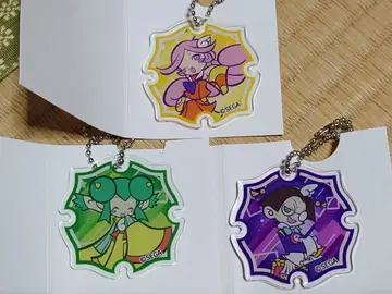 뿌요뿌요 트레이딩 아크릴 키링 라피나 리델 크루크