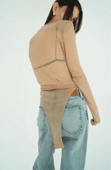 CLANE SHEER DRAPE BODYSUITS