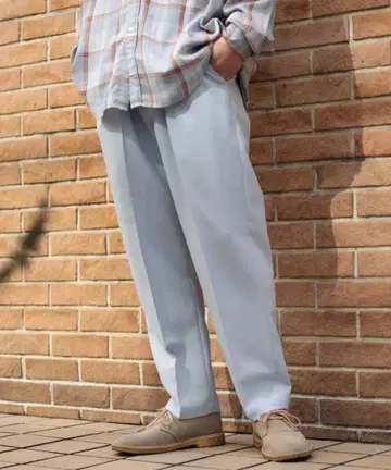 BEAMS 비스 크리즈 테이퍼 이지 팬츠