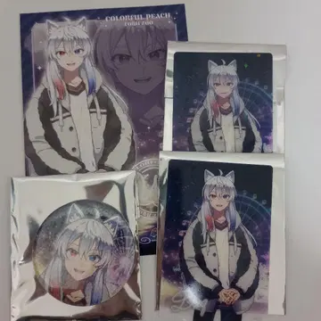 컬러풀 피치 토부 동물공원 클리어 카드 엽서 캔뱃지 도누쿠