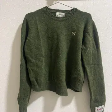 SATUR 그린 니트