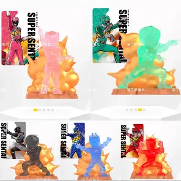 슈퍼 전대 지우개 영웅 집결 파워레인저 다이노포스 5체 세트