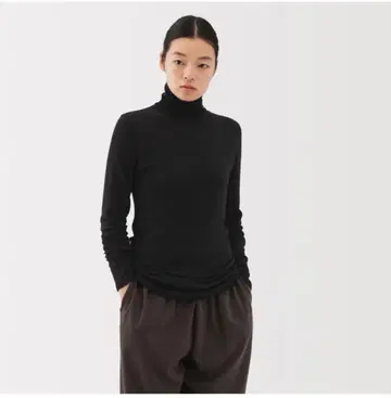 MUJI LABO 코튼 캐시미어 터틀넥