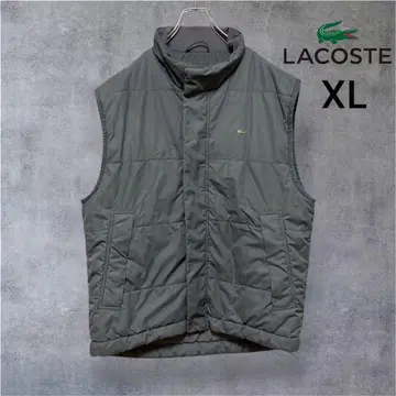 라코스테 베스트 남성용 XL 충전솜 그레이 악어 로고 원포인트 여성용
