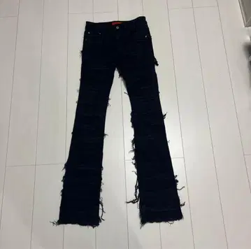 flexhood 데미지 플레어 데님