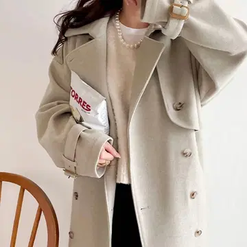 롱 코트 베이지