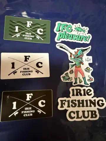 일리 낚시 클럽 스티커 세트