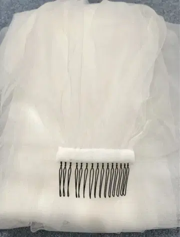 웨딩 베일 화이트 튤