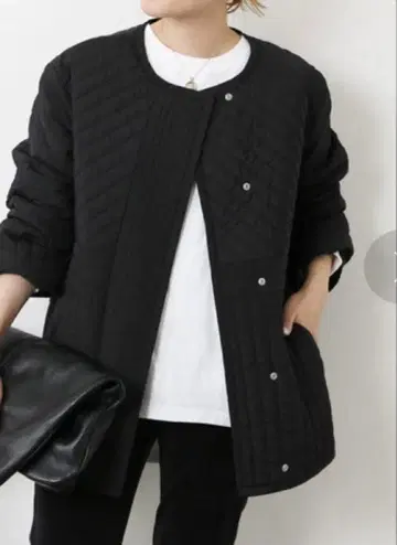 JOURNAL STANDARD 퀼팅 미들 블루종 Free 블랙