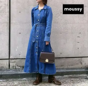 [ 완판템 ] moussy 마우지 데님 원피스 M