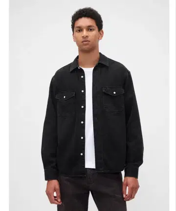 새상품 GAP 울트라 소프트 데님 릴랙스 셔츠